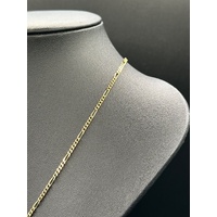 Unisex 9ct Yellow Gold Figaro Link Necklace