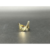 Ladies 9ct Yellow Gold Diamond Fancy Ring