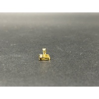 Ladies 9ct Yellow Gold Diamond Number 18 Pendant