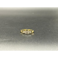Ladies 18ct Yellow & White Gold Diamond Three-Stone Ring