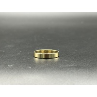 Unisex 9ct Yellow Gold Plain Band Ring
