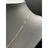 Ladies 18ct Yellow Gold Paperclip Link Necklace