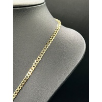 Unisex 9ct Yellow Gold Curb Link Necklace
