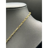 Unisex 18ct Yellow Gold Paperclip Link Chain with Medusa Pendant