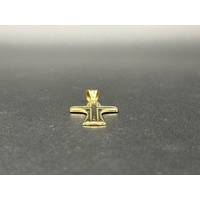 Unisex 18ct Yellow Gold Religious Cross Pendant