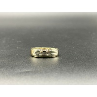 Men’s 10ct Yellow Gold Diamond Band Ring