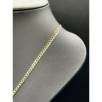 Unisex 9ct Yellow Gold Curb Link Necklace Chain