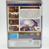 Canis Canem Edit Bully PS2 PAL Platinum Complete Manual & Poster