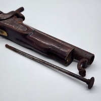 Replica Antique 19th Century Percussion Pistol Curved Grip Uncertified