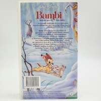 Walt Disney Classics Bambi VHS PAL Australian Release G Rated