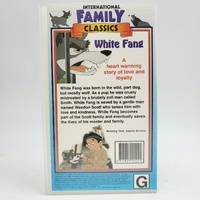 White Fang VHS Video Tape Animated Family Classic Magna Entertainment G