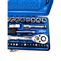 Kincrome K28060 3/8 Inch Drive 45 Piece Metric Socket Set
