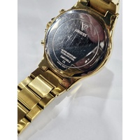 GUESS Ladies Gold Tone Crystal Set Multifunction Watch GW0320L2 36mm