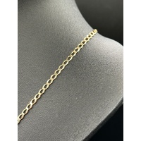 Unisex 9ct Yellow Gold Curb Link Necklace