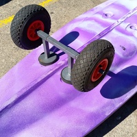 Aquayak Scout 3m Fishing Kayak Purple 150kg Paddle Trolley Sit on Top