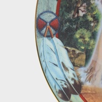 Hamilton Collection Peace Pipe Native American Legends Plate Sandro 1995