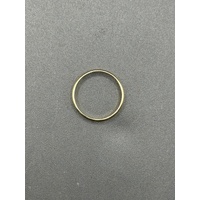 Unisex 18ct Yellow Gold Plain Band Ring
