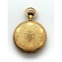 Vintage 18K Gold T.T. Jones Sons Waltham Pocket Watch 1899 Very Rare