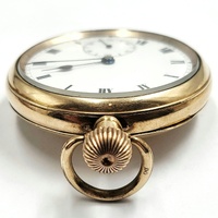 Star Dennison 9ct Gold Plated Case Hand-Wind Pocket Watch 47mm