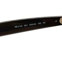 Ray-Ban Wayfarer RB2140 901 50mm Black G-15 Green Glass Sunglasses