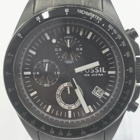 Fossil Decker CH2601 Men’s Black Stainless Steel Quartz Chronograph Watch