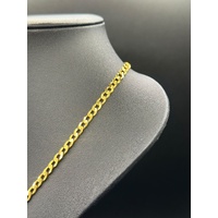  Unisex 22ct Yellow Gold Curb Link Necklace