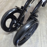 Equipmed Easy Roller Knee Scooter Crutch Alternative Dual Brakes Black