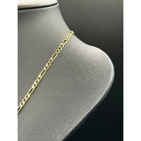 Unisex 9ct Yellow Gold Figaro Link Chain Necklace