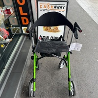 Aspire Vogue Light Seat Walker Rollator Lime 150kg Aluminium WAF705315GR