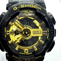 Casio G-Shock GA-110GB Analog Digital Display Mens Watch Black/Gold 20 Bar WR