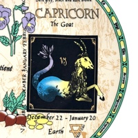 Chef's Choice Capricorn The Goat Zodiac Astrology Collector Plate
