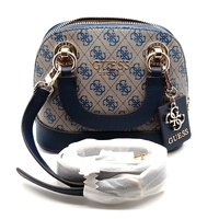 GUESS Cathleen II Midnight Logo Dome Satchel Bag Crossbody with Strap