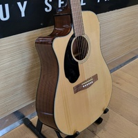 Fender CD-60SCE Left-Handed Dreadnought Acoustic Electric Guitar Natural