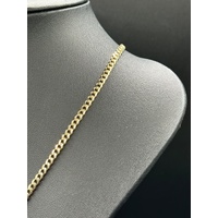 Unisex 9ct Yellow Gold Tight Curb Link Necklace