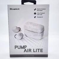 BlueAnt Pump Air Lite True Wireless Earbuds White Bluetooth Microbuds HD