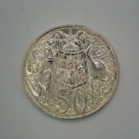 Lot 20 x 1966 Australian 50 Cent Coins 80% Silver Round Decimal Coins
