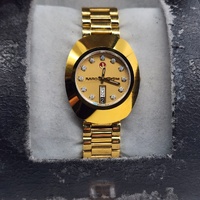 Vintage Rado DiaStar Automatic Mens Watch Gold Dial Day Date 648.0413.3 Swiss