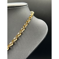 Ladies 9ct Yellow Gold Belcher Link Necklace