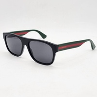 Gucci GG0341S Sunglasses Black Acetate Grey Polarised Lenses 56-17