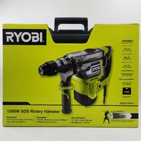 Ryobi RSDS1500-K 1500W SDS+ Corded Rotary Hammer Drill Kit Case & Accessories
