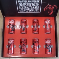 2024 Coca-Cola x Marvel 8 Can Gift Box Limited Edition Collectible Set