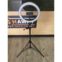 Ring Fill Light 10 inch 3 Settings High Low Brightness Tripod for Tattoo Artists