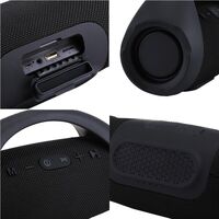 BOOMS BOX MINI Portable Bluetooth Speaker Waterproof Boom Box [colour: Black]