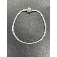 Ladies Sterling Silver Snake Link Bracelet (New)