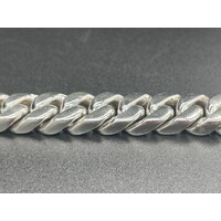 Mens 925 Sterling Silver Curb Link Bracelet (New)