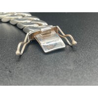 Mens Sterling Silver Curb Link Bracelet (NEW)