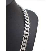 Necklace Chain Sterling Silver 925 solid Heavy Curb Link  61cm 99 Grams NEW