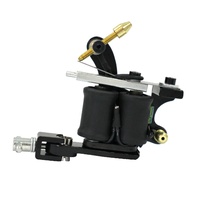 Tattoo Machine Gun for lining and shading Dual 10-wrap Coil Professional tattoo Gun BLACK Bullet Style AU STOCK
