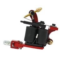 Tattoo Machine Gun for lining and shading Dual 10-wrap Coil Professional tattoo Gun RED Bullet Style AU STOCK