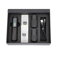 Spark Tattoo Wireless Rotary Pen Kit with LED Display & 2000mAh Battery - Black